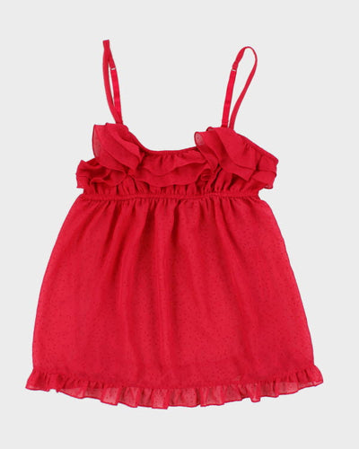 Y2k 00s La Senza Pink Mesh Cami - M