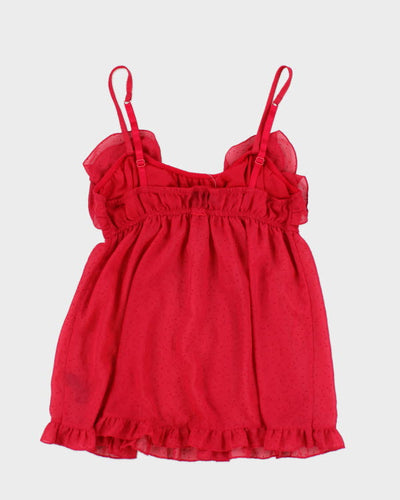 Y2k 00s La Senza Pink Mesh Cami - M
