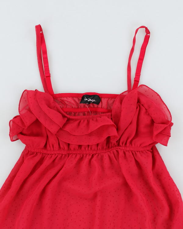 Y2k 00s La Senza Pink Mesh Cami - M