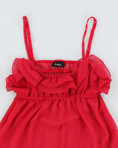 Y2k 00s La Senza Pink Mesh Cami - M