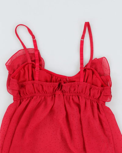 Y2k 00s La Senza Pink Mesh Cami - M
