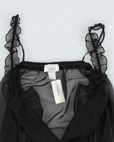 Deadstock Y2k 00s Black Mesh Cami - M