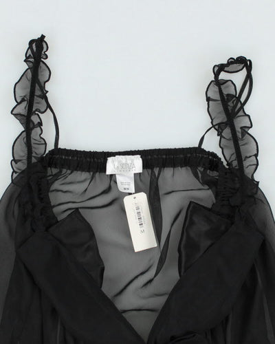 Deadstock Y2k 00s Black Mesh Cami - M