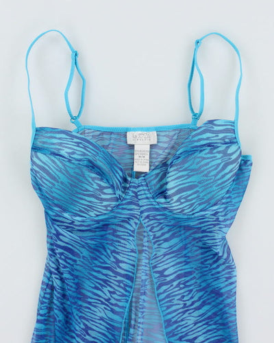 Vintage Y2k 00s La Senza Zebra Print Cami - M