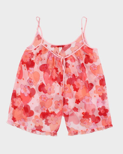 Y2k 00s La Senza Floral Cami - L