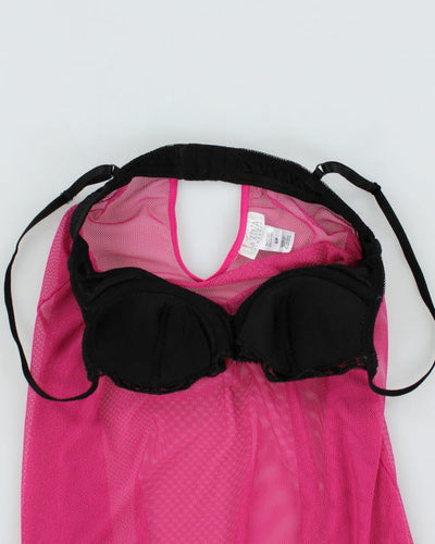 Y2k 00s La Senza Pink Fishnet Cami - S