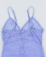 Y2k 00s La Vie En Rose Lilac Lace Cami - S