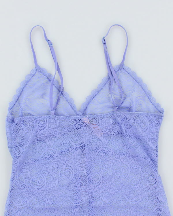 Y2k 00s La Vie En Rose Lilac Lace Cami - S