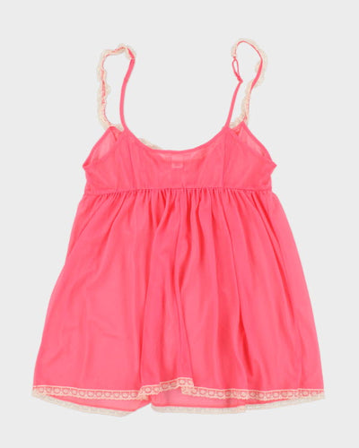 Y2k 00s Victoria's Secret Pink Mesh Cami - M