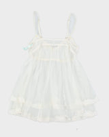 Y2k 00s Victoria's Secret White Mesh Cami - S