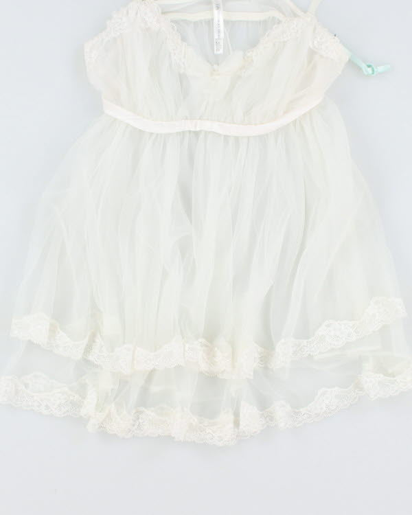 Y2k 00s Victoria's Secret White Mesh Cami - S