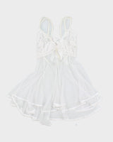 Y2k 00s Shirley Of Hollywood White Cami - S