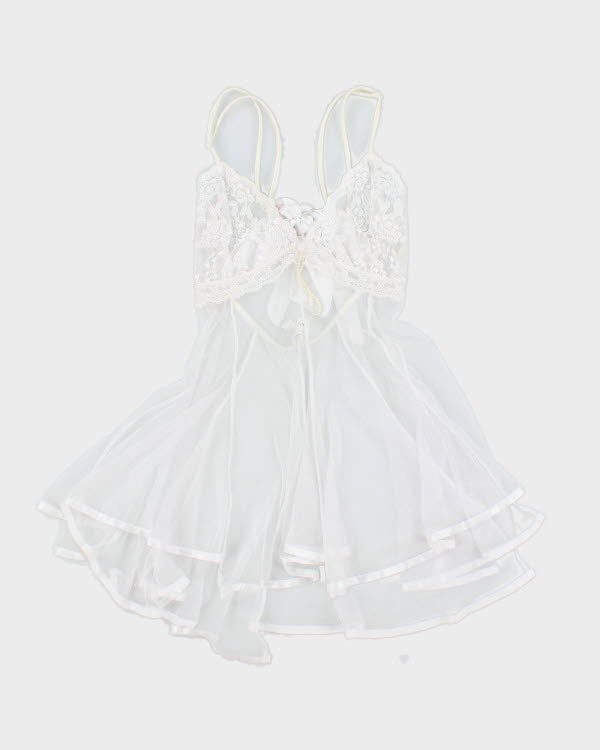 Y2k 00s Shirley Of Hollywood White Cami - S