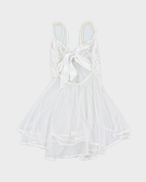 Y2k 00s Shirley Of Hollywood White Cami - S