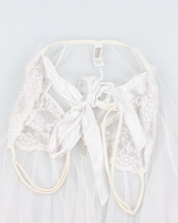 Y2k 00s Shirley Of Hollywood White Cami - S