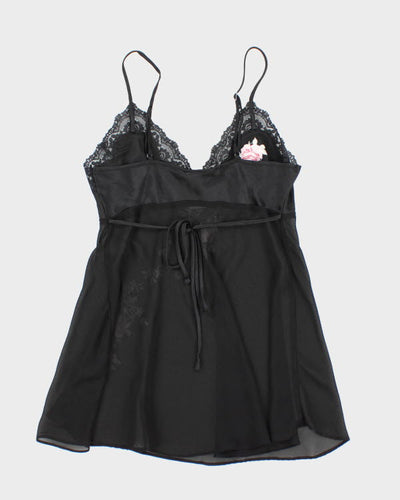 Y2k 00s Jessica Mesh Embroidered Cami - S