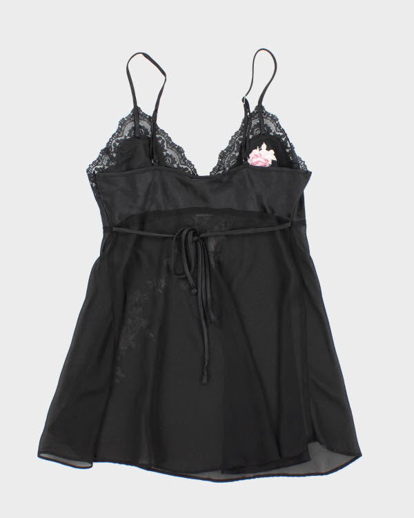 Y2k 00s Jessica Mesh Embroidered Cami - S