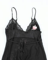 Y2k 00s Jessica Mesh Embroidered Cami - S