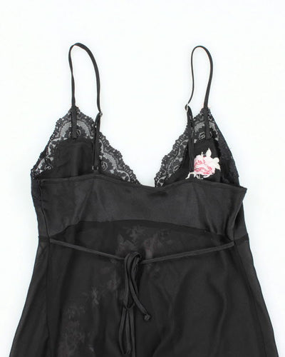 Y2k 00s Jessica Mesh Embroidered Cami - S