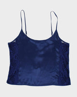 Y2k 00s In Bloom Navy Cami - S