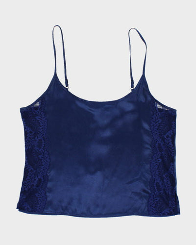Y2k 00s In Bloom Navy Cami - S