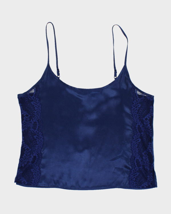 Y2k 00s In Bloom Navy Cami - S