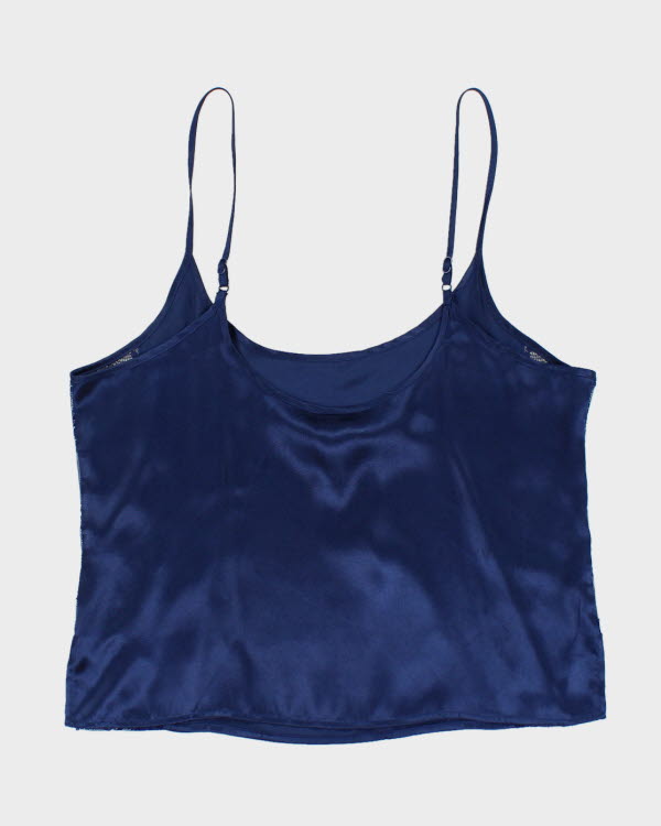 Y2k 00s In Bloom Navy Cami - S