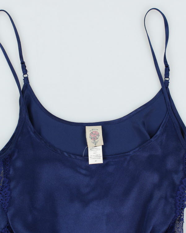 Y2k 00s In Bloom Navy Cami - S