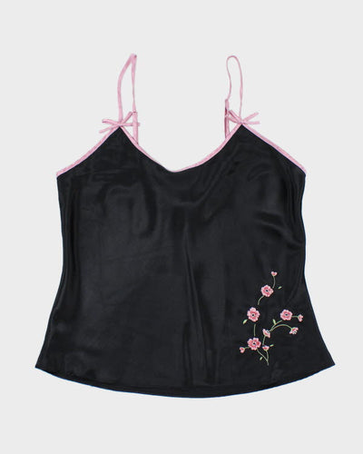 Y2k 00s Sentiments Embroidered Cami - M