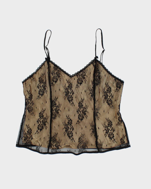 Vintage 90s Vanderbilt Lace Cami - M