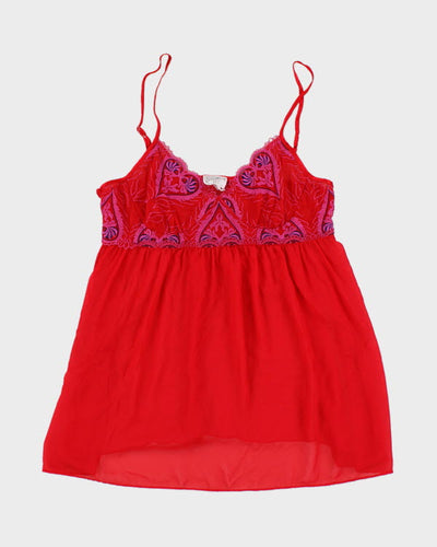 Y2k 00s Linda Red Cami Top - M