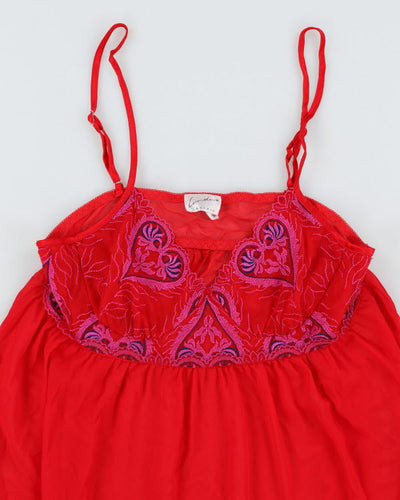 Y2k 00s Linda Red Cami Top - M