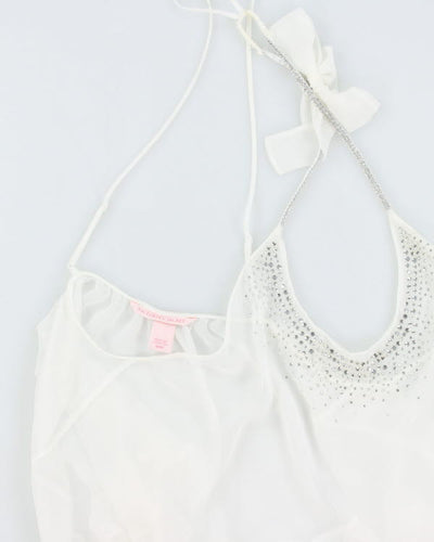 Y2k 00s Victoria's Secret Rhinestone Cami - M
