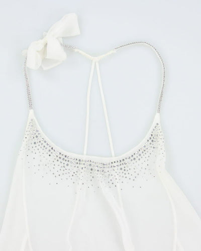 Y2k 00s Victoria's Secret Rhinestone Cami - M