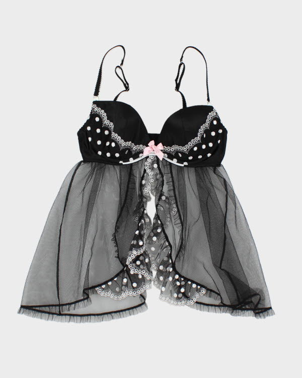 Y2k 00s Victoria's Secret Polka Dot Mesh Cami - M
