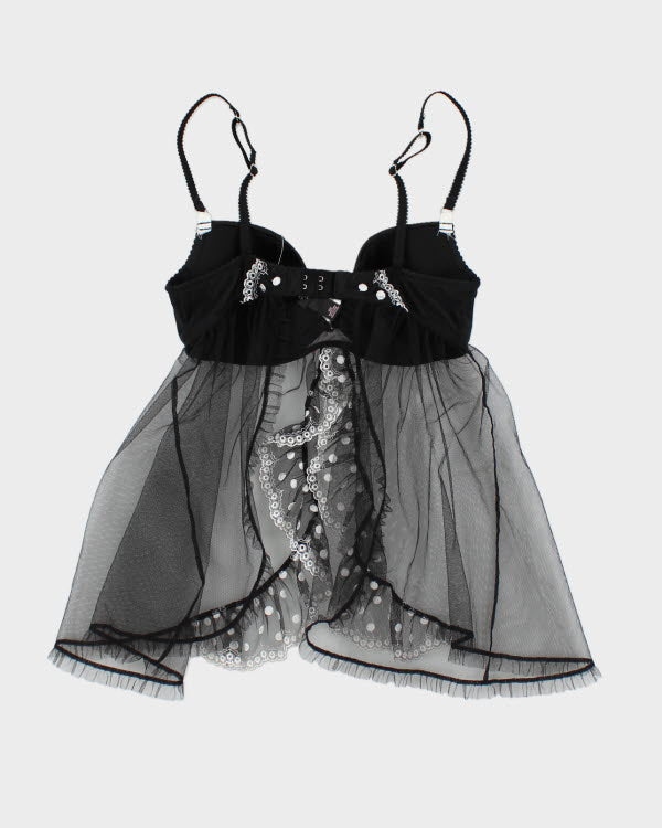 Y2k 00s Victoria's Secret Polka Dot Mesh Cami - M