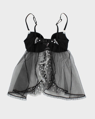 Y2k 00s Victoria's Secret Polka Dot Mesh Cami - M