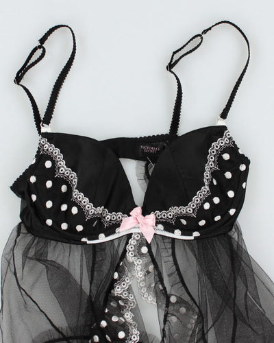 Y2k 00s Victoria's Secret Polka Dot Mesh Cami - M