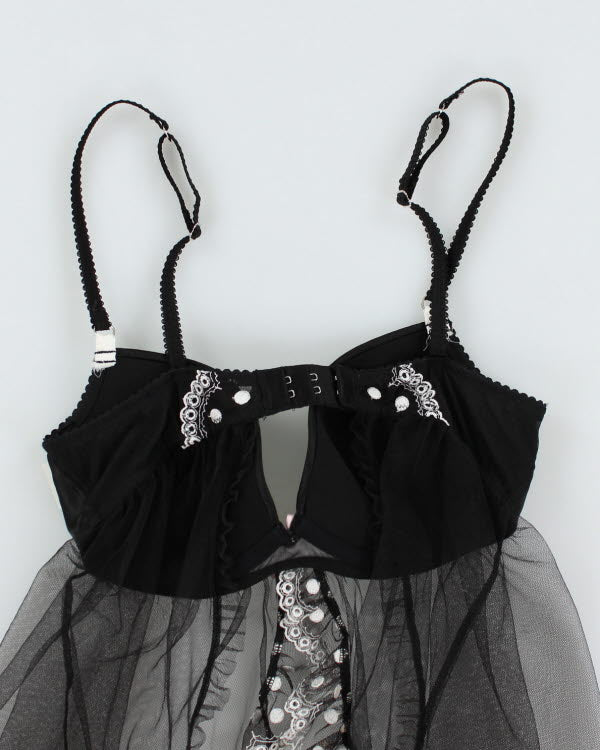 Y2k 00s Victoria's Secret Polka Dot Mesh Cami - M