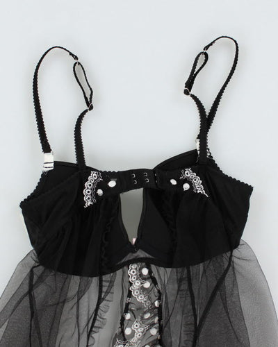 Y2k 00s Victoria's Secret Polka Dot Mesh Cami - M