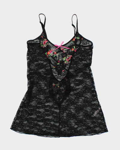 Y2k 00s La Vie En Rose Lace Cami - S