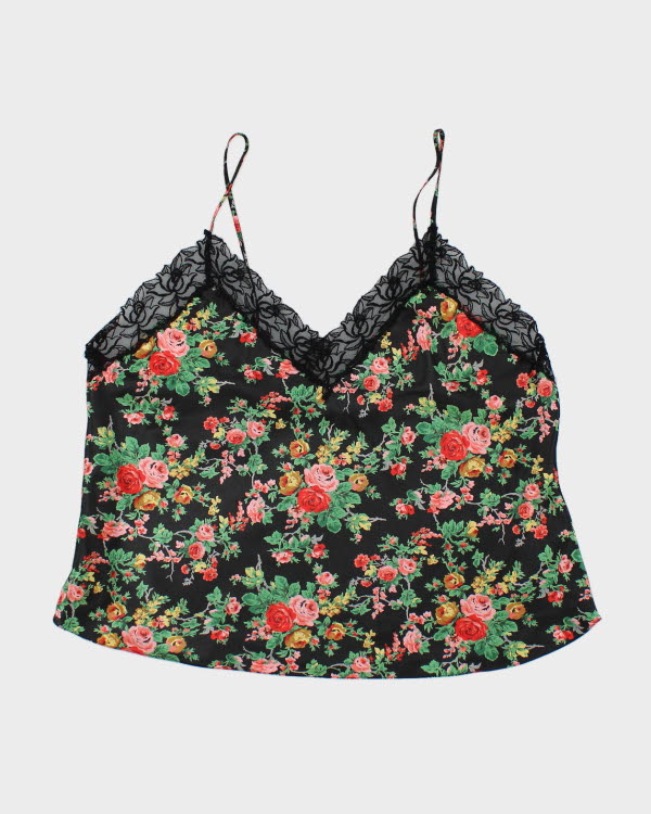 Vintage 80s Victoria's Secret Floral Cami - L