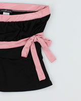 Y2k 00s Fairweather Bow Tube Top - M