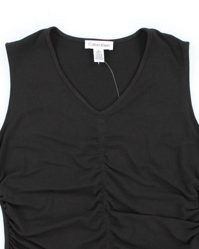 Calvin Klein Black Ruched Cami - S