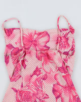 Y2k 00s Pink Cowl Neck Sparkly Cami - S