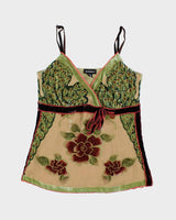 Y2k 00s Le Chateau Beaded Cami - S