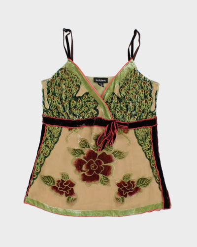 Y2k 00s Le Chateau Beaded Cami - S