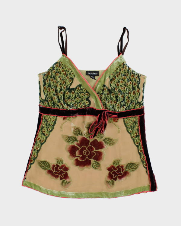 Y2k 00s Le Chateau Beaded Cami - S