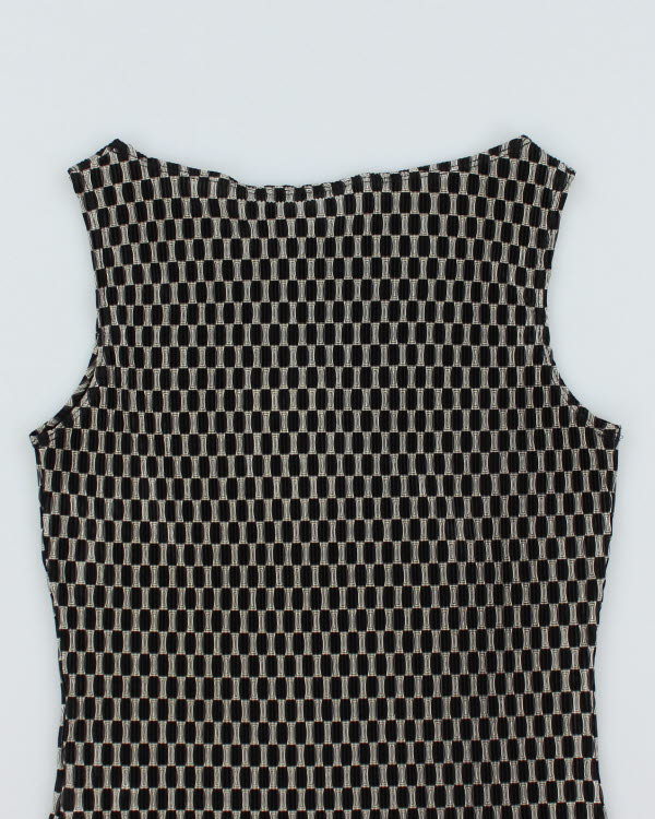 Vintage Y2k 00s Ricki's Pattern Plisse Top - S