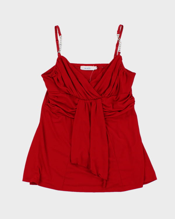 Vintage Y2k 00s Ricki's Red Cami - S